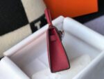 Replica Hermes Kelly Bag Hermes 19CM Epsom Shoulder Mini Bag Wine red 20462 - 图片 3