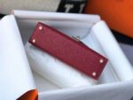 Replica Hermes Kelly Bag Hermes 19CM Epsom Shoulder Mini Bag Wine red 20462 - 图片 4