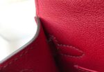 Replica Hermes Kelly Bag Hermes 19CM Epsom Shoulder Mini Bag Wine red 20462 - 图片 7