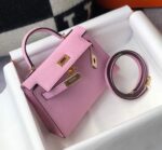 Replica Hermes Kelly Bag Hermes 19CM Epsom Shoulder Mini Bag purple 20459 - 图片 4