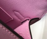 Replica Hermes Kelly Bag Hermes 19CM Epsom Shoulder Mini Bag purple 20459 - 图片 6