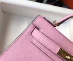 Replica Hermes Kelly Bag Hermes 19CM Epsom Shoulder Mini Bag purple 20459 - 图片 7