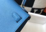 Replica Hermes Kelly Bag Hermes 19CM Epsom Shoulder Mini Bag Blue 20476 - 图片 3