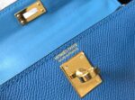 Replica Hermes Kelly Bag Hermes 19CM Epsom Shoulder Mini Bag Blue 20476 - 图片 4