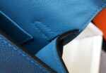 Replica Hermes Kelly Bag Hermes 19CM Epsom Shoulder Mini Bag Blue 20476 - 图片 6