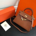 Replica Hermes Kelly Danse 20316 Designer Tote Shoulder Strap Bag Tan - 图片 2
