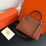 Replica Hermes Kelly Danse 20316 Designer Tote Shoulder Strap Bag Tan - 图片 3