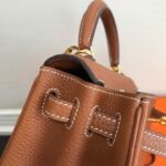 Replica Hermes Kelly Danse 20316 Designer Tote Shoulder Strap Bag Tan - 图片 4