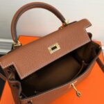 Replica Hermes Kelly Danse 20316 Designer Tote Shoulder Strap Bag Tan - 图片 5