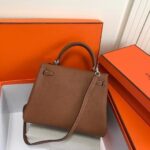 Replica Hermes Kelly Danse 20316 Designer Tote Shoulder Strap Bag Tan - 图片 7