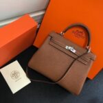 Replica Hermes Kelly Danse 20316 Designer Tote Shoulder Strap Bag Tan - 图片 8