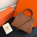 Replica Hermes Kelly Danse 20316 Designer Tote Shoulder Strap Bag Tan - 图片 9