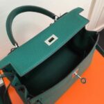 Replica Hermes Kelly Danse 20312 Designer Tote Shoulder Strap Bag Dark Green - 图片 5