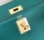 Replica Hermes Kelly Danse 20312 Designer Tote Shoulder Strap Bag Dark Green - 图片 9