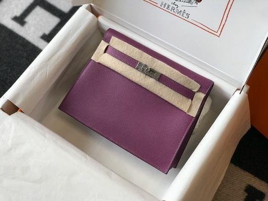 65327d0e2ccdf.jpg Replica Hermes Kelly Danse 22cm Leather Bag 20358 Purple - 图片 1