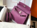 Replica Hermes Kelly Danse 22cm Leather Bag 20358 Purple - 图片 4