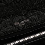 Saint Laurent Chain-strap YSL-plaque grained-leather wallet - 图片 7