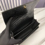 SUNSET MEDIUM CHAIN BAG IN CROCODILE-EMBOSSED SHINY LEATHER - 图片 8