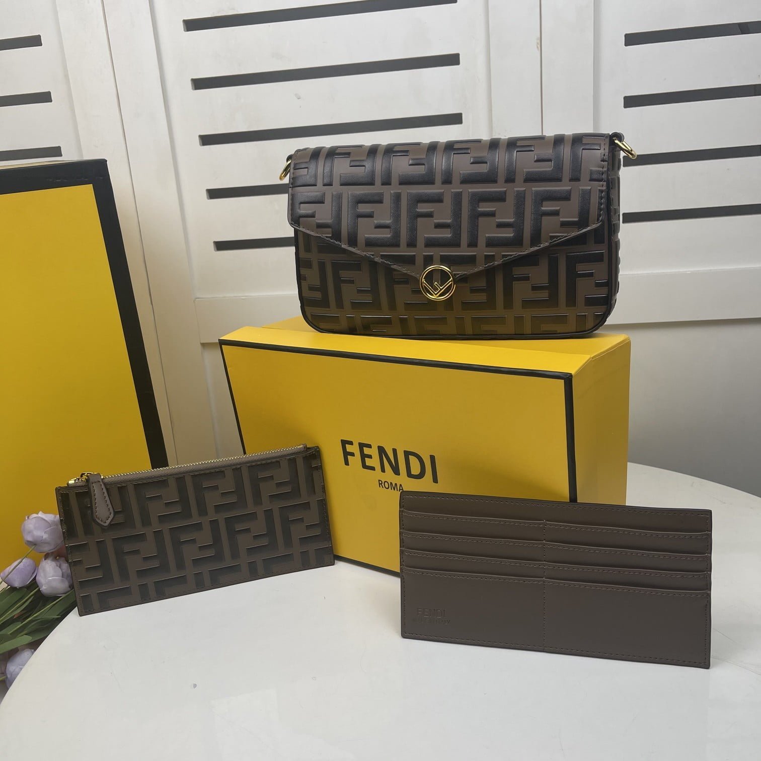 a1682093993271_2346.jpg FENDI Three-piece leather wallet 2122 Size: 23CM - 图片 1