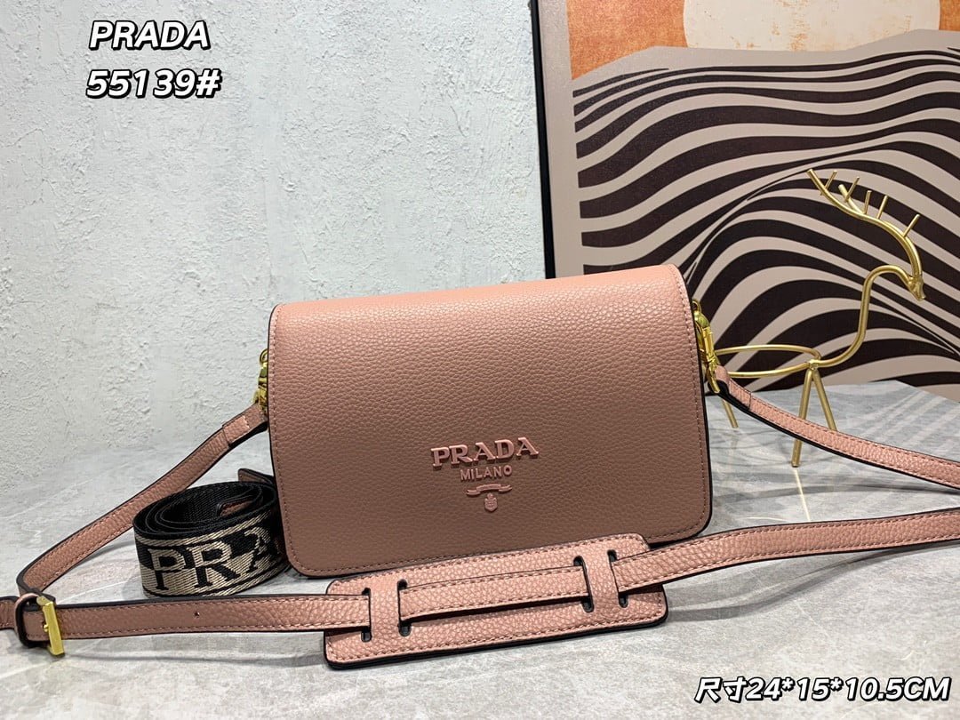 a1685600410641_8131.jpg Prada renovate shoulder bag pink 55139 Size:24*15*10.5cm - 图片 1