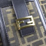 FENDI peekaboo Canvas Tote with mobile phone bag Black 2118 Size: 37*32 cm - 图片 4