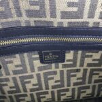 FENDI peekaboo Canvas Tote with mobile phone bag Black 2118 Size: 37*32 cm - 图片 5