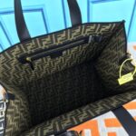 FENDI peekaboo Canvas Tote with mobile phone bag Black 2118 Size: 37*32 cm - 图片 7