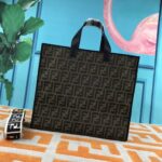 FENDI peekaboo Canvas Tote with mobile phone bag Black 2118 Size: 37*32 cm - 图片 9