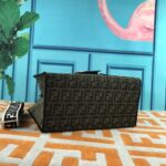 FENDI peekaboo Canvas Tote with mobile phone bag Black 2118 Size: 37*32 cm - 图片 3