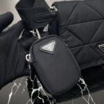 Prada Re-Nylon Three-piece set 1BD290 Shoulder bag black size: 24cmx*17.5cm*8.5cm - 图片 2