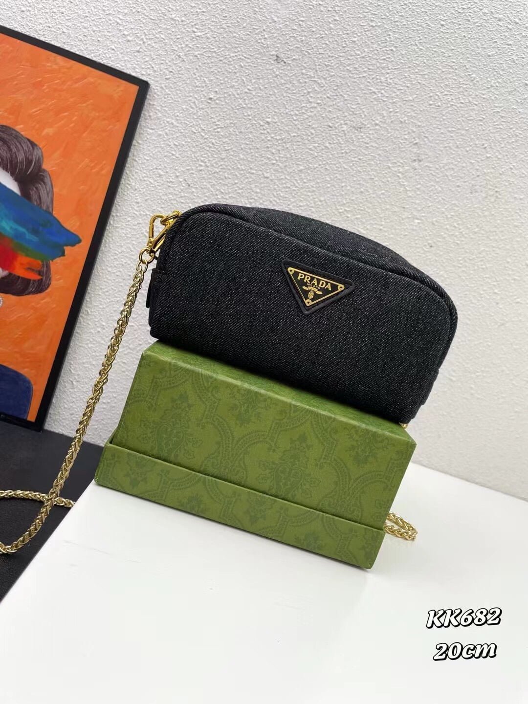 i1679333589_1760_0.jpg Prada denim vintage bag size:20*7*11cm - 图片 1