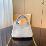 Prada Flou canvas handbag 4 colors size: 22*12*14cm - 图片 2