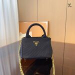 Prada Flou canvas handbag 4 colors size: 22*12*14cm - 图片 7