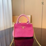 Prada Flou canvas handbag 4 colors size: 22*12*14cm - 图片 8