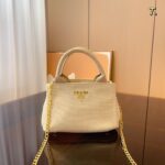 Prada Flou canvas handbag 4 colors size: 22*12*14cm