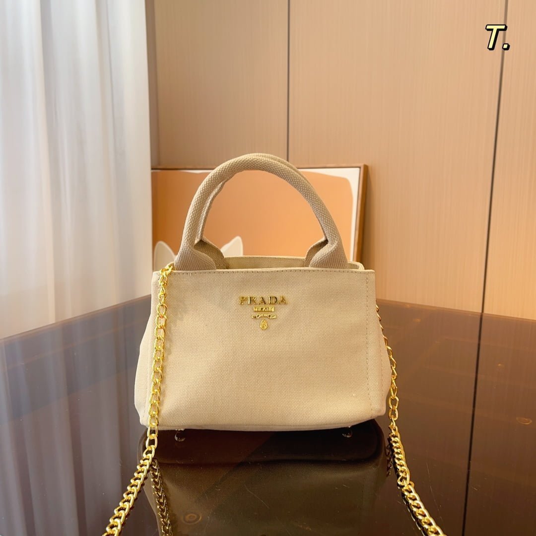 i1684655423_5069_0.jpg Prada Flou canvas handbag 4 colors size: 22*12*14cm - 图片 1