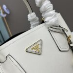 Prada Cross cut cowhide shoulder bag white 2756# size: 34*26*16cm - 图片 2