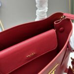 Prada Cross cut cowhide shoulder bag red 2756# size: 34*26*16cm - 图片 6