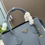 Prada Cross cut cowhide shoulder bag blue 2756# size: 34*26*16cm - 图片 6