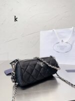 Prada Medieval cylinder nylon bag size: 19* 9cm
