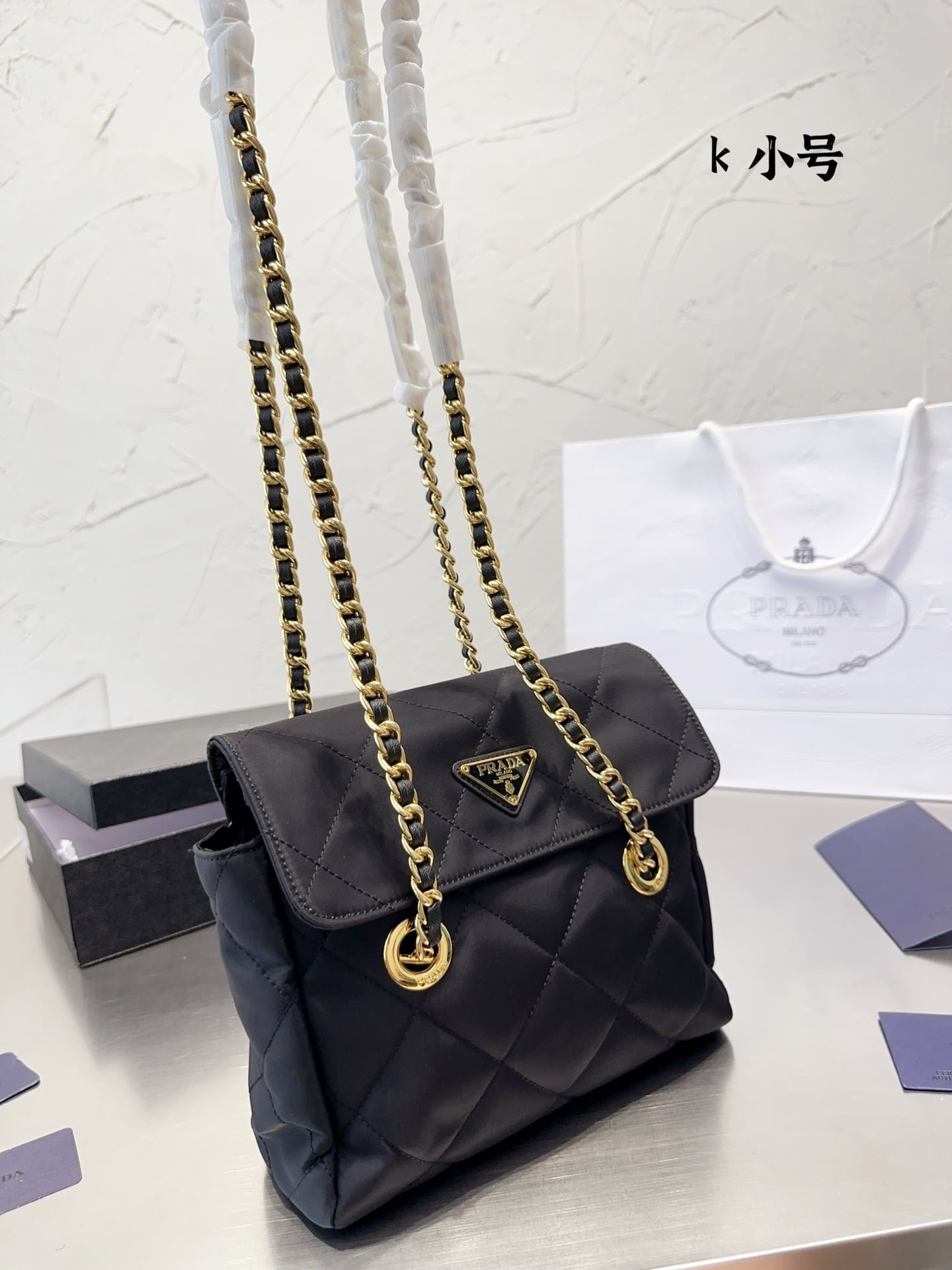 i1688217068_7371_5.jpg Prada vintage Nylon chain parachute bag size: 22*17 cm - 图片 1