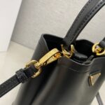 Prada Panier Plain cowhide Bucket bag black size: 15*16*9.5cm - 图片 3