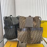 FENDI new backpack Brown/Black Size:34*44cm