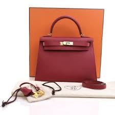 images-33.jpeg Replica Hermes Kelly Bag Hermes 19CM Epsom Shoulder Mini Bag Wine red 20462 - 图片 1
